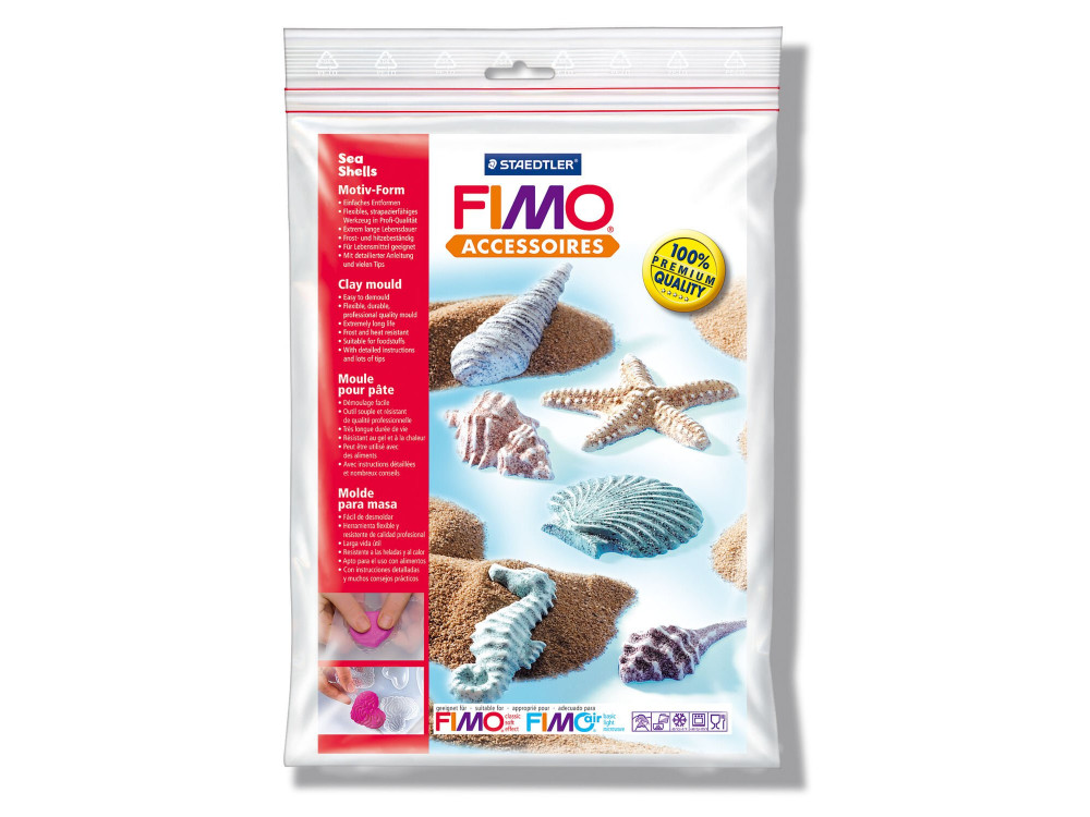 Clay mould Fimo - Staedtler - Sea shells, 6 pcs
