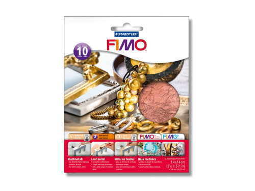 Leaf metal, decor foil - Staedtler - copper, 14 x 14 cm, 10 sheets