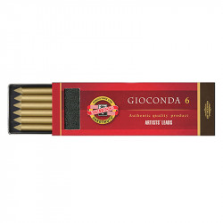 Auto-feed mechanical pencil lead refills Gioconda - Koh-I-Noor - gold, 5,6 mm, 6 pcs