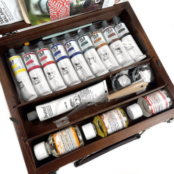 Zestaw farb olejnych Olej for Art w drewnianej walizce - Renesans - 9 kolorów x 60 ml