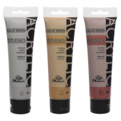 Set of acrylic paints Studio Acrylic - Phoenix - metallic, 3 x 100 ml