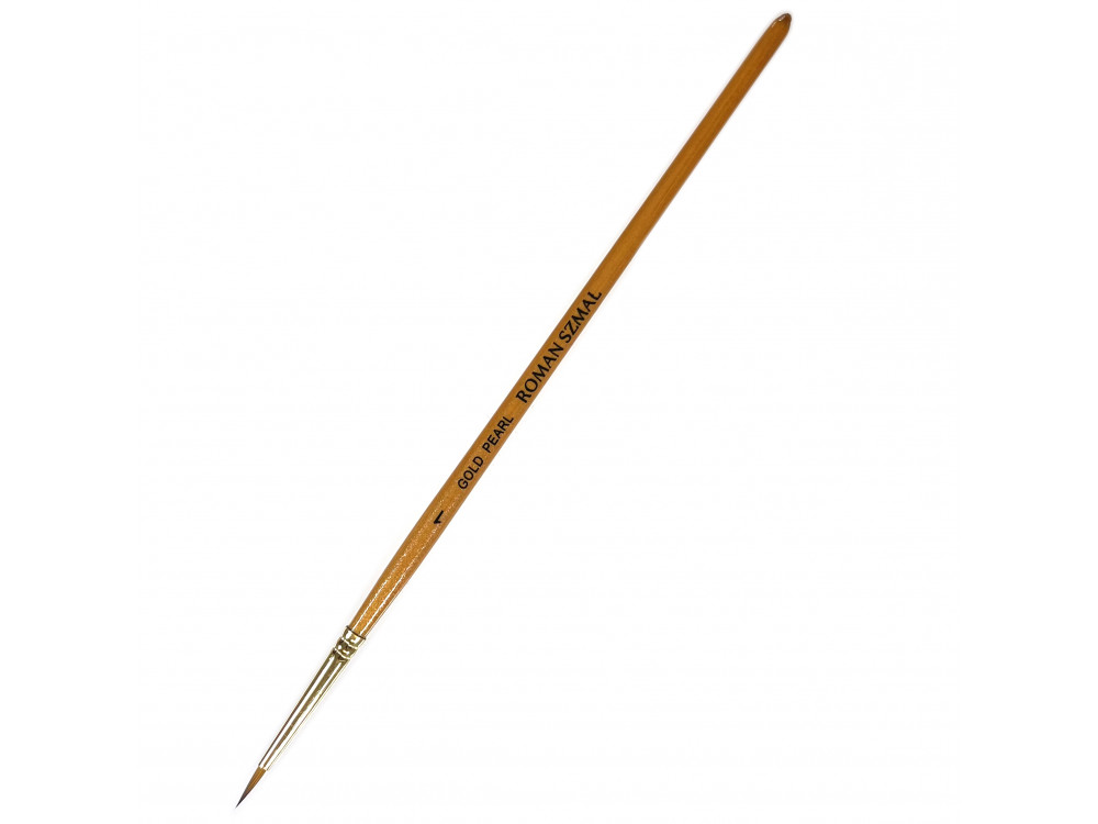 Round, synthetic, Gold Pearl series brush - Roman Szmal - no. 1