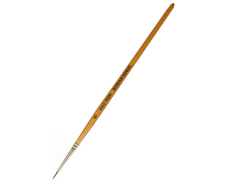 Round, synthetic, Gold Pearl series brush - Roman Szmal - no. 0