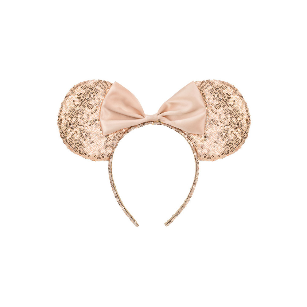 Headband with sequins Mouse - nude, 19 x 25 cm