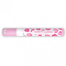 Confetti cannon - rose petals, pink, 40 cm