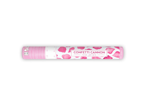 Confetti cannon - rose petals, pink, 40 cm