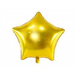 Foil balloon Star - gold, 70 cm
