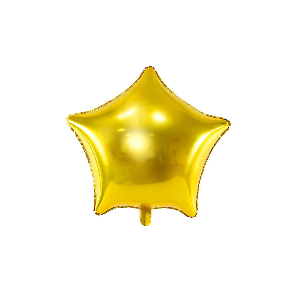 Balon foliowy Gwiazdka - złoty, 70 cm