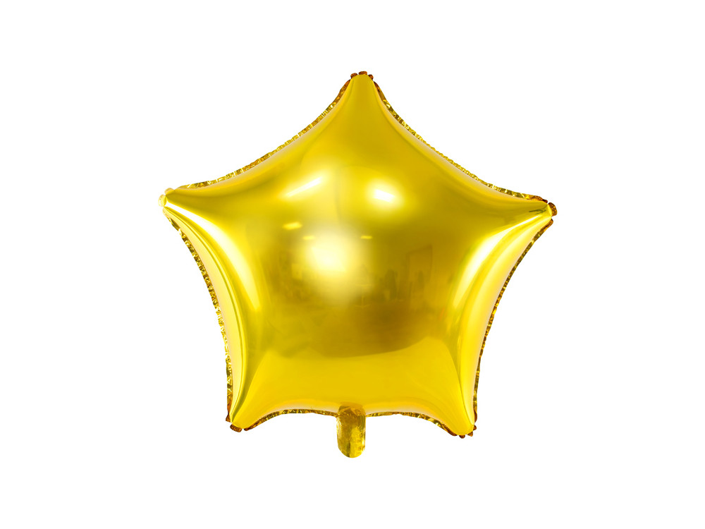 Balon foliowy Gwiazdka - złoty, 70 cm