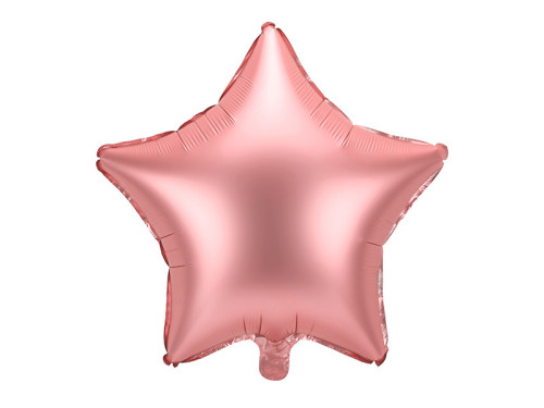 Foil balloon Star - pink gold, 42 cm