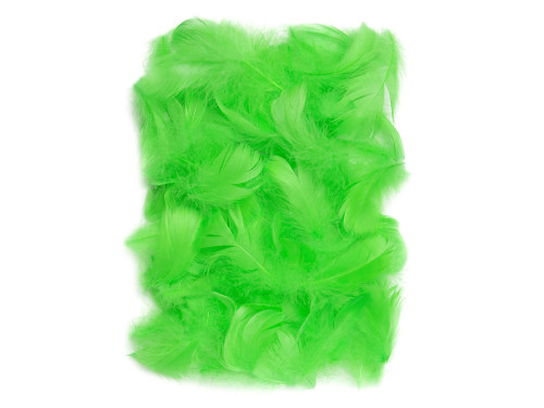 Piórka dekoracyjne - DpCraft - zielone, 10 g