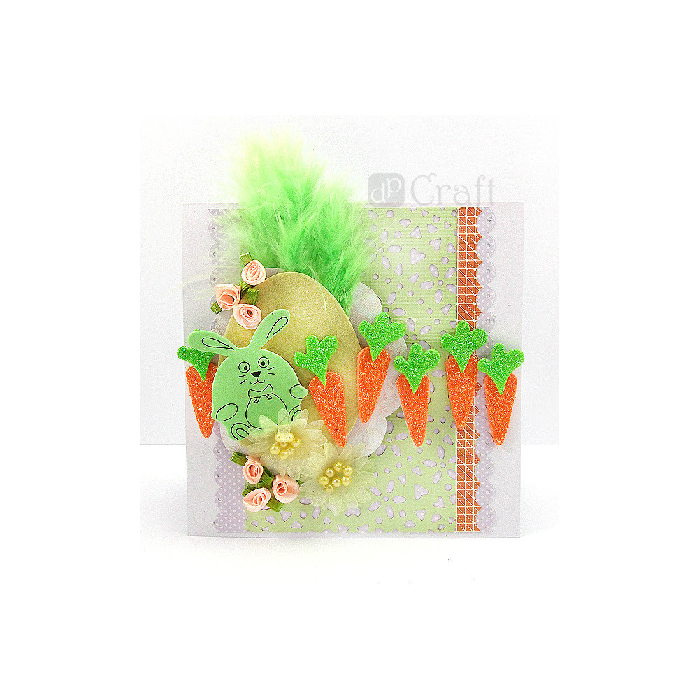 Decorative feathers - DpCraft - green, 10 g