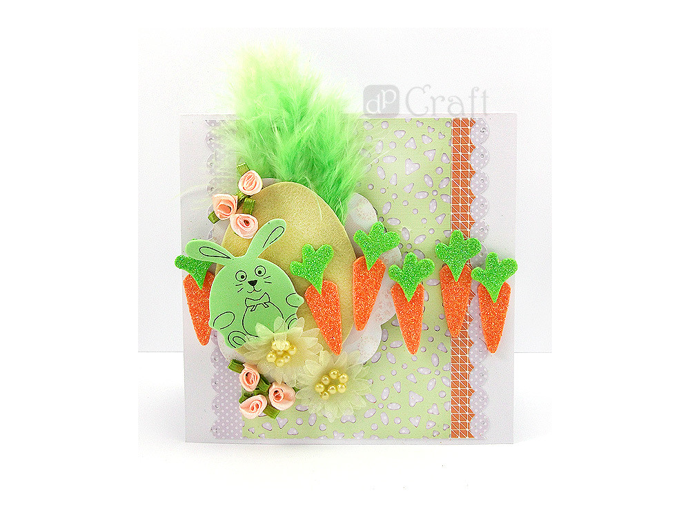 Decorative feathers - DpCraft - green, 10 g