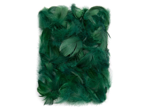 Piórka dekoracyjne - DpCraft - ciemnozielone, 10 g