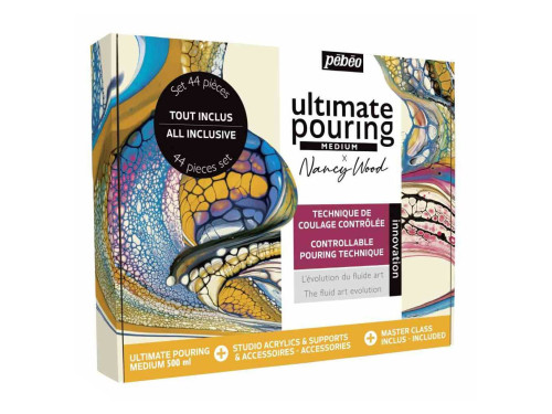 Set of Ultimate pouring medium - Pébéo - 44 pcs