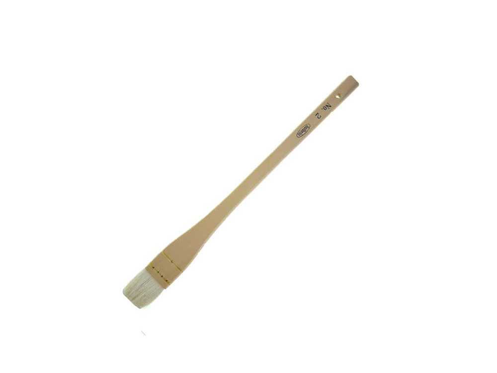 Flat, natural bristles, Hirahake brush - Holbein - no. 2