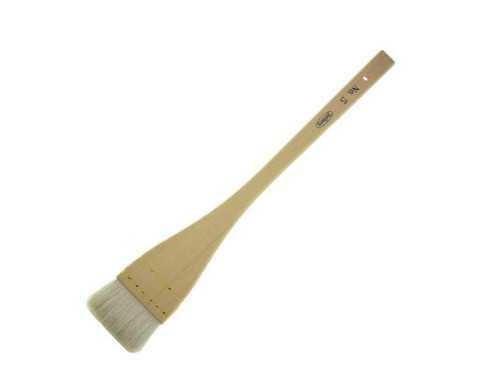 Flat, natural bristles, Hirahake brush - Holbein - no. 5