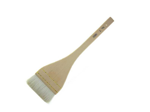 Flat, natural bristles, Hirahake brush - Holbein - no. 7