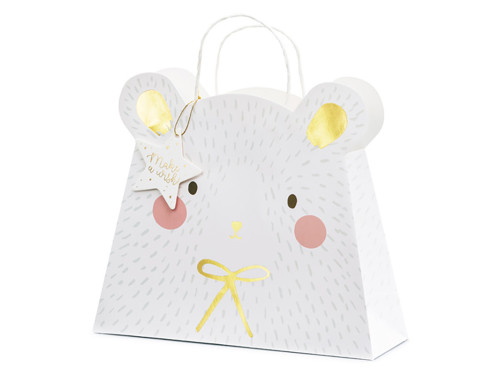 Gift paper bag, Polar bear - 31,5 x 27 x 10 cm