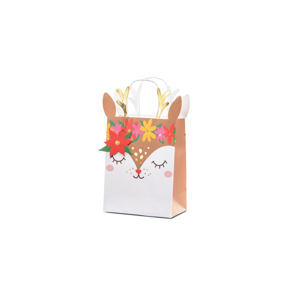 Gift paper bag, Deer - 20,5 x 30 x 10,5 cm