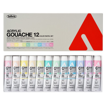 Set peinture gouache - Couleurs basiques - 12 x 12 ml - Rico Design