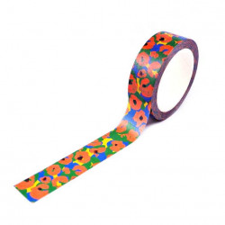 Washi paper tape Flower - The Completist. - 1 pc.