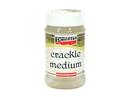 Lakier do spękań Crackle Medium - Pentart - jednoskładnikowy, 100 ml