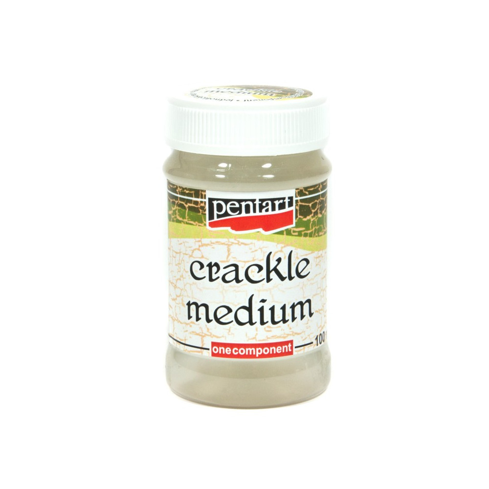 Lakier do spękań Crackle Medium - Pentart - jednoskładnikowy, 100 ml