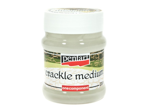 Lakier do spękań Crackle Medium - Pentart - jednoskładnikowy, 230 ml