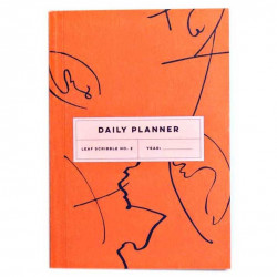 Daily planner Leaf Scribble no. 2, A5 - The Completist. - 90 g/m2
