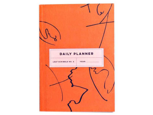 Planer dzienny Leaf Scribble no. 2, A5 - The Completist. - 90 g/m2