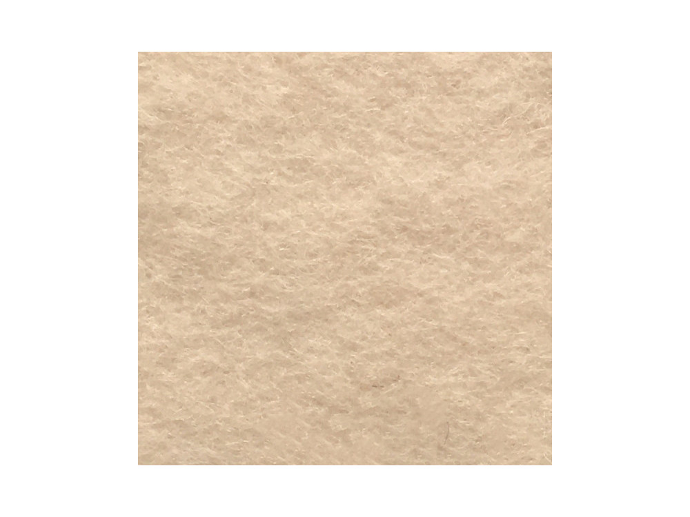 Filc wełniany A4 - kremowy marshmallow, 1 mm