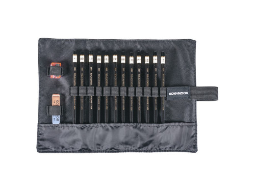 Set of Toison D'or graphite pencils - Koh-I-Noor - 8B-2H, 12 pcs