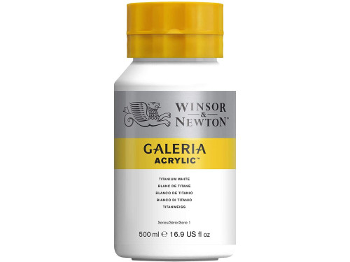 Acrylic paint Galeria - Winsor & Newton - Titanium White, 500 ml