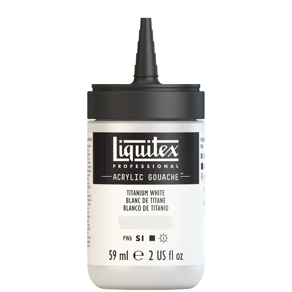 Gwasz akrylowy - Liquitex - Titanium White, 59 ml