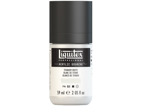 Acrylic gouache paint - Liquitex - Titanium White, 59 ml