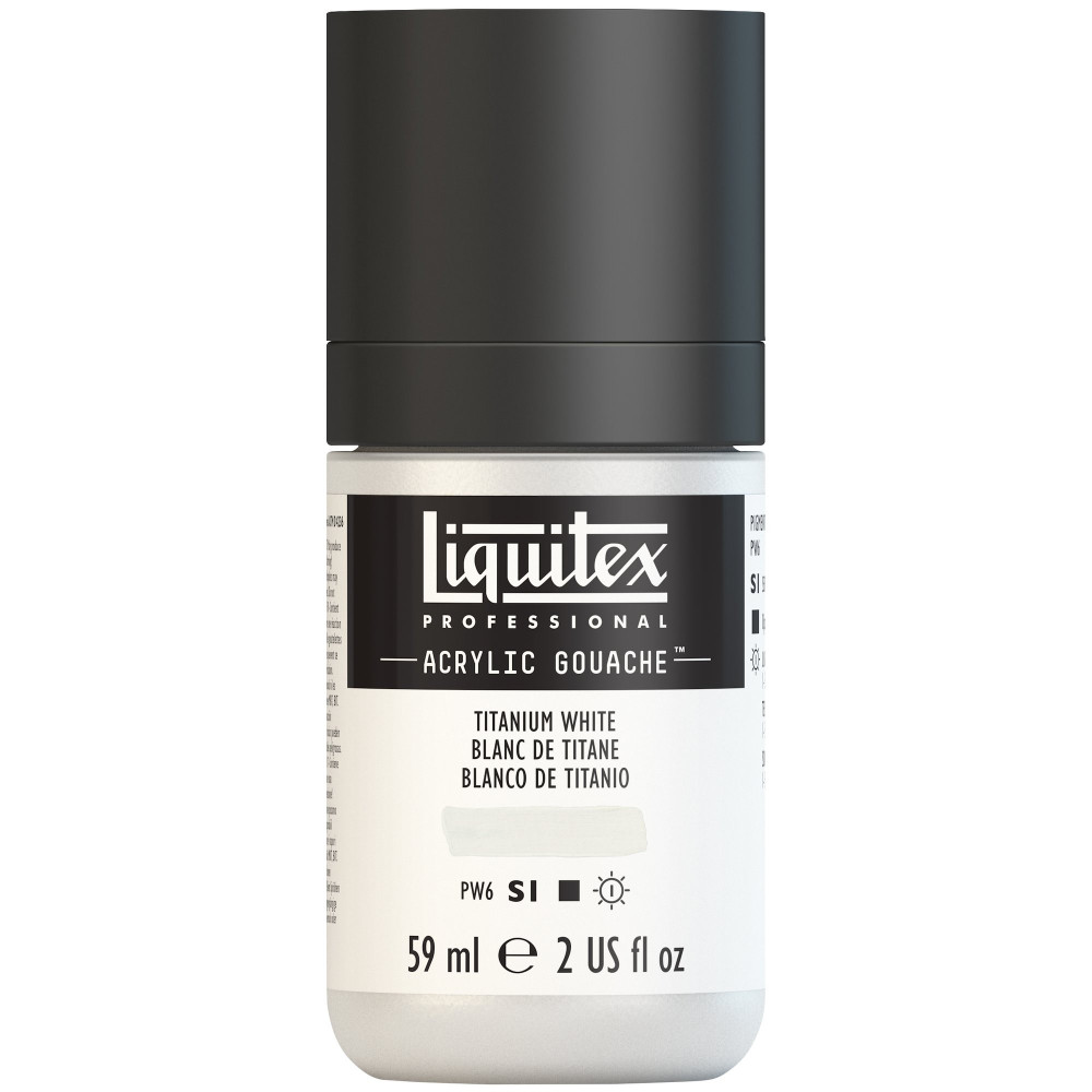 Acrylic gouache paint - Liquitex - Titanium White, 59 ml