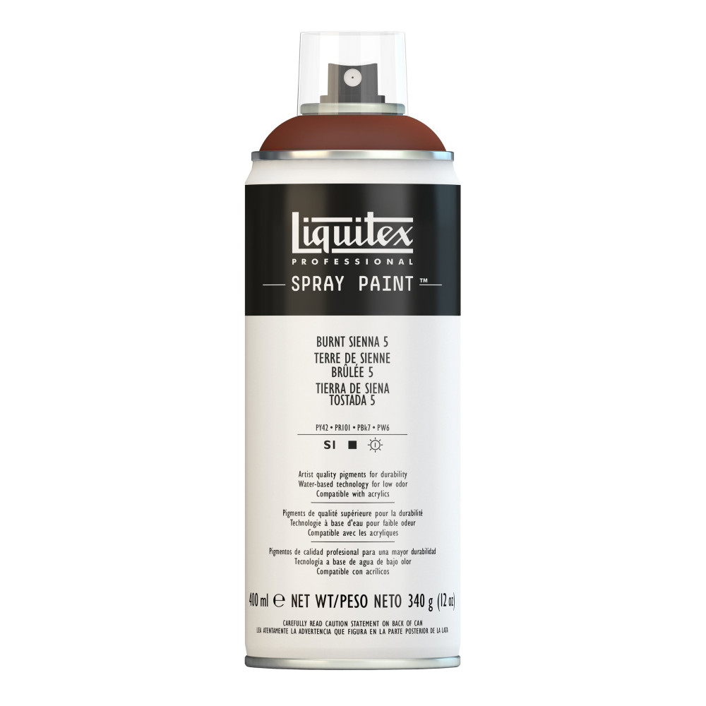 Farba akrylowa w spray'u - Liquitex - Burnt Sienna 5, 400 ml