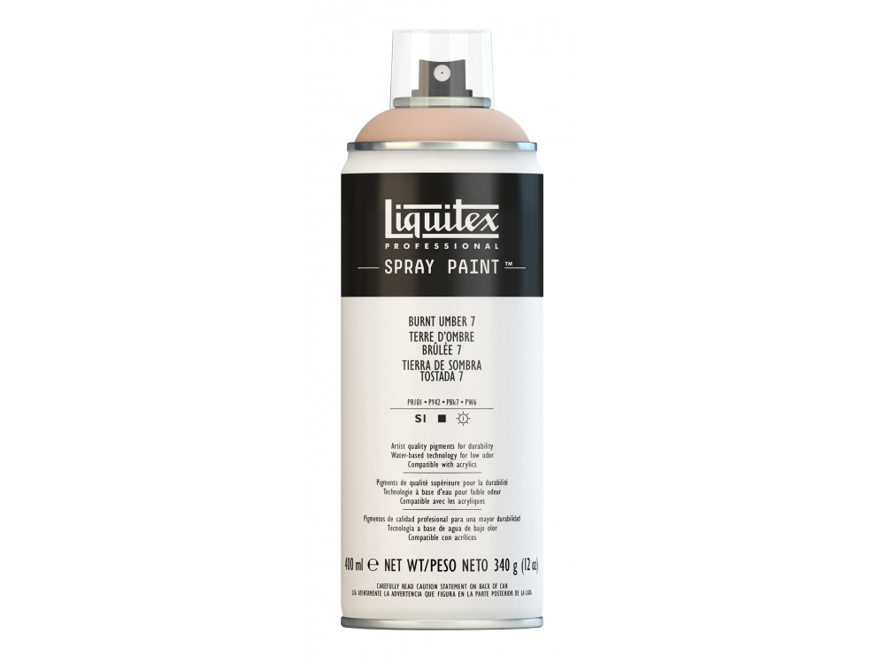 Acrylic spray paint - Liquitex - Burnt Umber 7, 400 ml