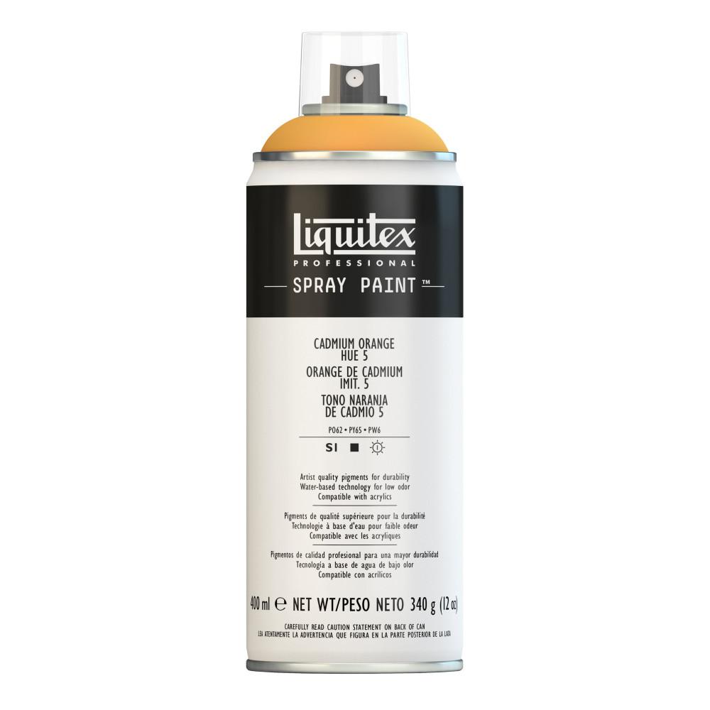 Acrylic spray paint - Liquitex - Cadmium Orange Hue 5, 400 ml