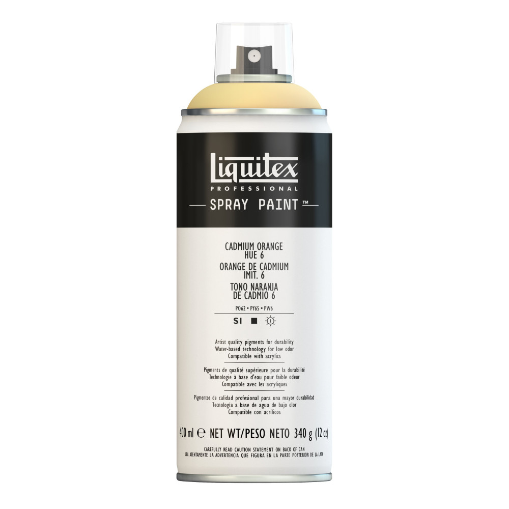 Acrylic spray paint - Liquitex - Cadmium Orange Hue 6, 400 ml