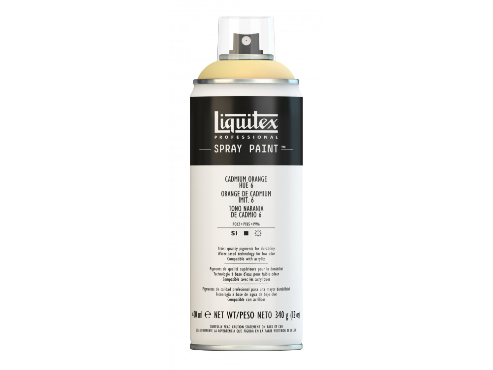 Farba akrylowa w spray'u - Liquitex - Cadmium Orange Hue 6, 400 ml