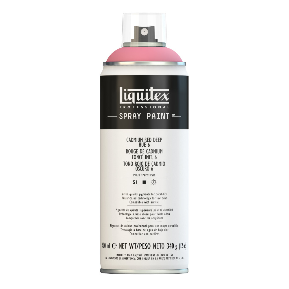 Acrylic spray paint - Liquitex - Cadmium Red Deep Hue 6, 400 ml
