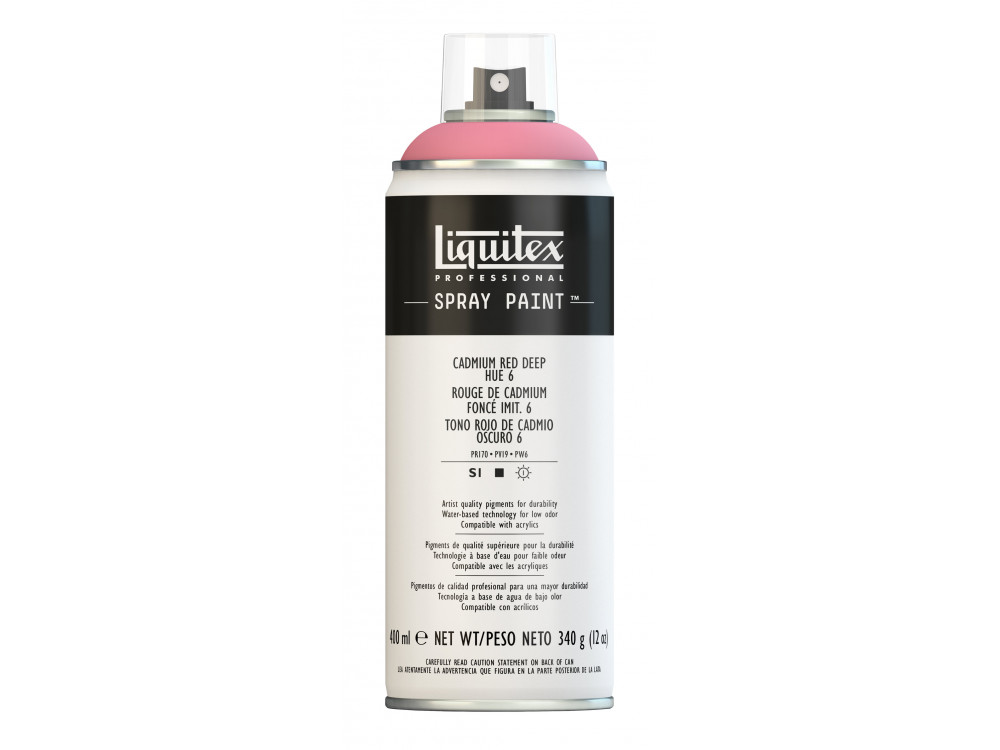 Acrylic spray paint - Liquitex - Cadmium Red Deep Hue 6, 400 ml