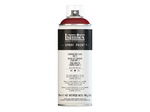Acrylic spray paint - Liquitex - Cadmium Red Light Hue 2, 400 ml