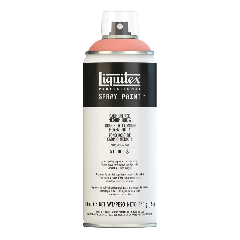 Acrylic spray paint - Liquitex - Cadmium Red Medium Hue 6, 400 ml