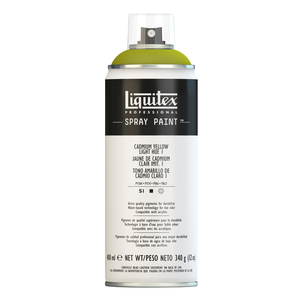 Acrylic spray paint - Liquitex - Cadmium Yellow Light Hue 1, 400 ml