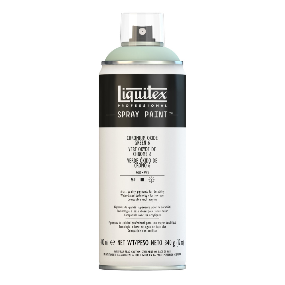 Acrylic spray paint - Liquitex - Chromium Oxide Green 6, 400 ml