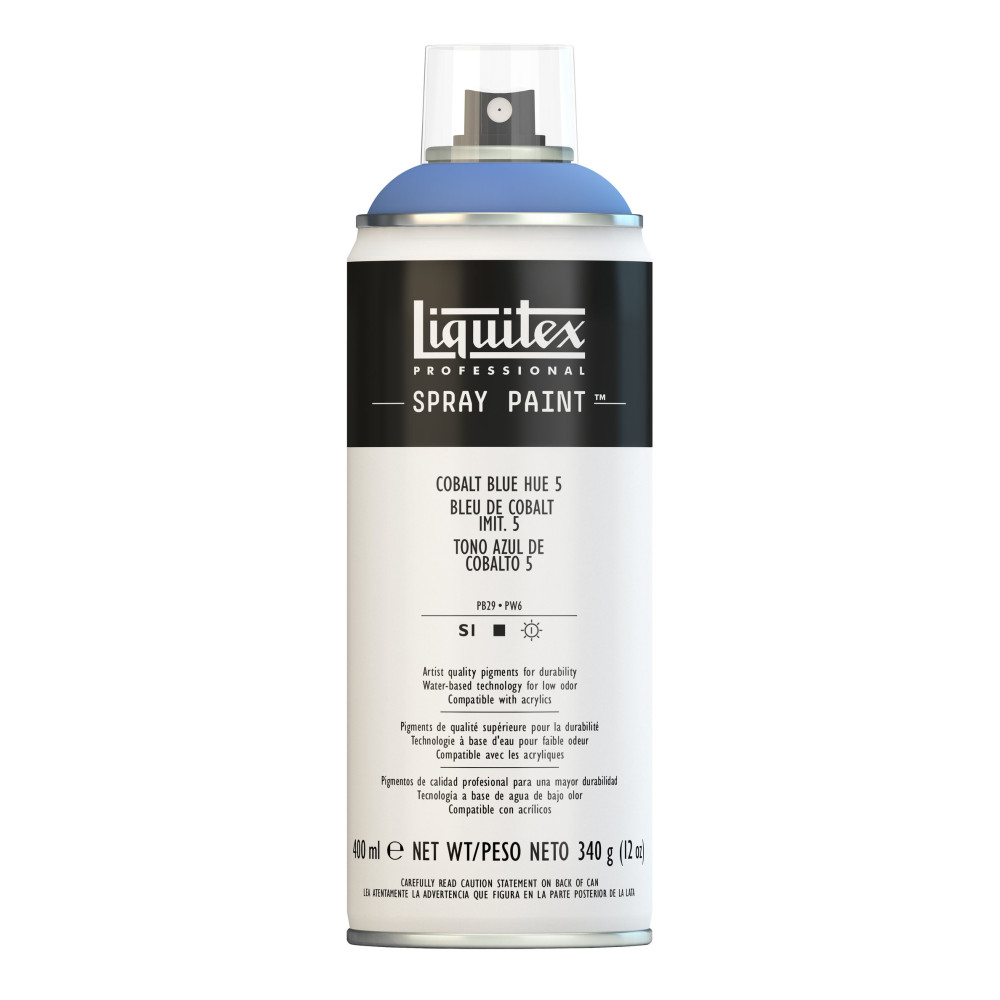 Farba akrylowa w spray'u - Liquitex - Cobalt Blue Hue 5, 400 ml