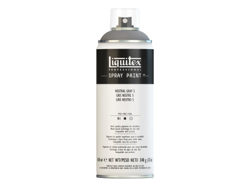 Acrylic spray paint - Liquitex - Neutral Gray 5, 400 ml